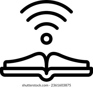 wifi line icon illustration vector
