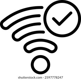 wifi line icon illustration vector
