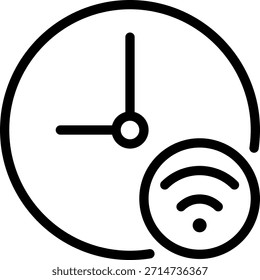 Wifi Linie Symbol Illustration Vektor