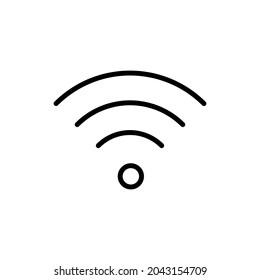 wifi line icon vector design, editable stroke line icon
