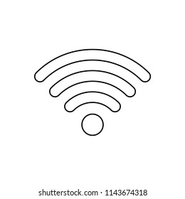 Wifi line icon, vector illustration design. Communication collection.