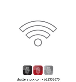 Wi-Fi line icon. vector illustration