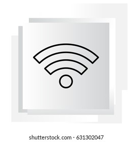 Wi-Fi line icon. vector illustration