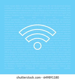 Wi-Fi line icon. vector illustration
