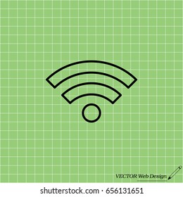Wi-Fi line icon. vector illustration