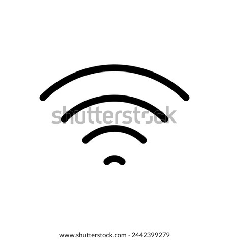 wifi line simple vector illustration on white background..eps