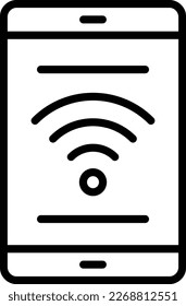 Vektorsymbol der Wifi-Linie