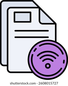 Wifi Line vector Icon Design