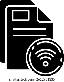 Design de ícone de vetor de linha Wifi