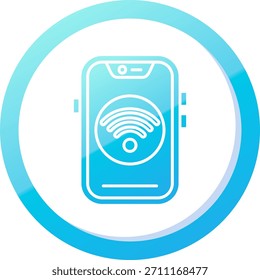 Wifi Linie Vektor Icon Design