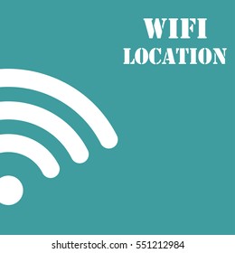 WIFI location. Vector Illustration