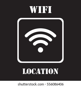 wifi location vector illustration