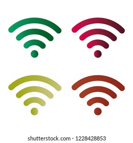 WiFi logo clear, useful ,editable. Perfect for use in a wide range of new media templates: Web Marketing Agency, Social Media Services Showcase, Online Marketing Apps, and Web.