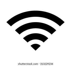 Wi-fi logo (curved triangle)