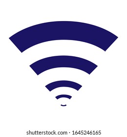 Wifi logo. Design representig the wireless internet connection. Isolated vector design.