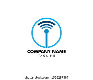 Wifi logo icon connection symbol vector