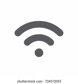 Wifi logo icon flat style vector illustration