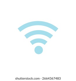 Ilustración plana del icono del logotipo de WiFi