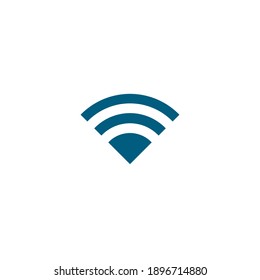 icono del logotipo wifi vector azul oscuro