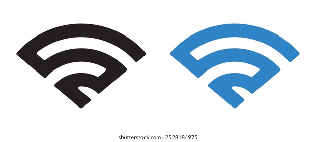 Wi-Fi Logotipo. Internet. Comunicação. Ilustração