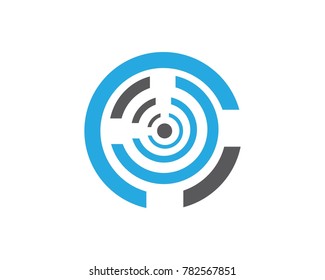 Wifi logo template symbol