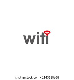 wifi logo vector letter