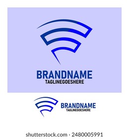 
a wifi logo vector, wifi symbol illustration, flat style design for company logo and web design. high resolution