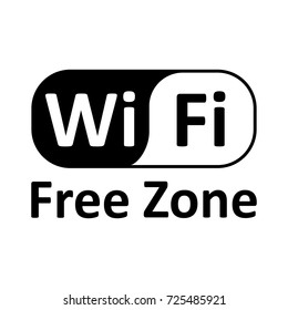 Wifi logo zone location – vector for stock