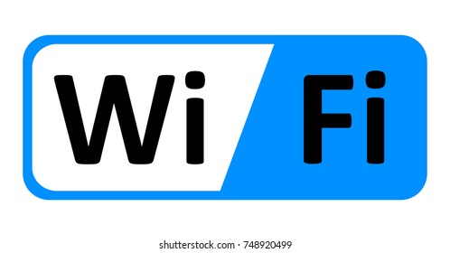 Wifi logo zone sign – stock vector