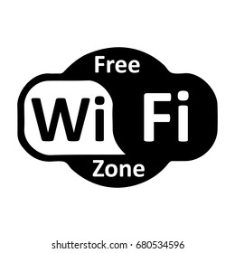 Wifi logo zone – stock vector