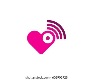 Wifi Love Logo Design Element