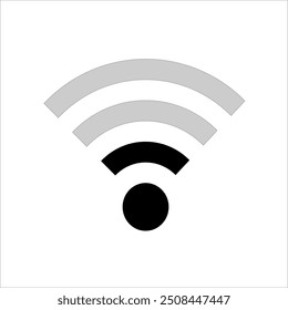 ícone sinal baixo wifi . ícone sinal baixo internet