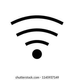 Wifi medium signal symbol icon vector icon. Simple element illustration. Wifi medium signal symbol symbol design. Can be used for web and mobile.