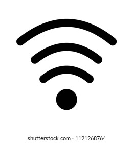 Wifi medium strength signal for interface icon vector icon. Simple element illustration. Wifi medium strength signal for interface symbol design. Can be used for web and mobile.