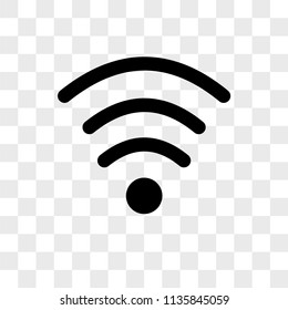 Wifi medium strength vector icon on transparent background, Wifi medium strength icon