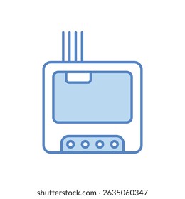Ilustração de estoque do vetor do ícone do interruptor de Wifi Mini