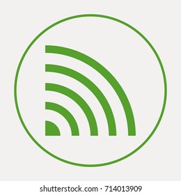 Wifi minimal vector icon. Network flat line icon for websites and mobile minimalistic flat design.