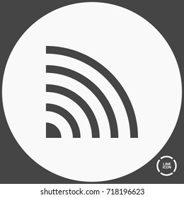 Wifi minimal vector icon. Network flat line icon for websites and mobile minimalistic flat design.
