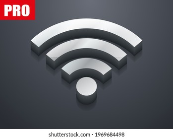 Wifi and mobile data icon set eps 10 illustration