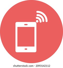 Wifi Mobile Isolated Vector icon which can easily modify or edit

