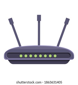 Wifi modem connection icon. Cartoon of wifi modem connection vector icon for web design isolated on white background