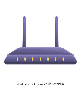 Wifi modem icon. Cartoon of wifi modem vector icon for web design isolated on white background