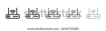 Wifi modem icon concept. graphic design, logo, Web, UI.