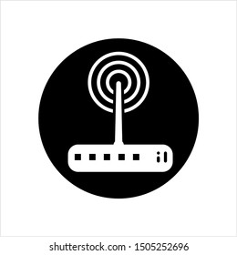 Wifi Modem Icon Design Vector Art Illustration
