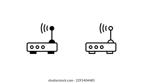 Wifi Modem icon design with white background stock illustration