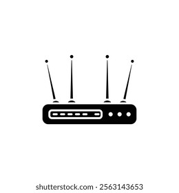 Wifi modem icon Isolated flat vector in outline