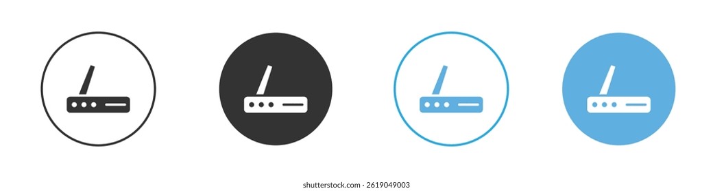 Wifi modem icon simple flat vector icon pack