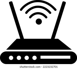 WiFi-Modem-Symbol. WiFi-Modem, Vektorgrafik.eps
