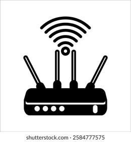 Wifi modem line icon. linear style sign for mobile concept and web design. wifi router outline vector icon. Symbol, logo illustration. Vector graphic