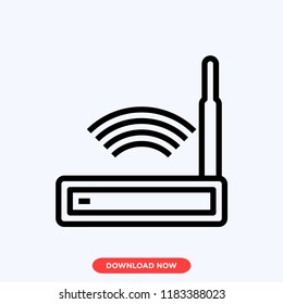 Wifi modem modern vector style